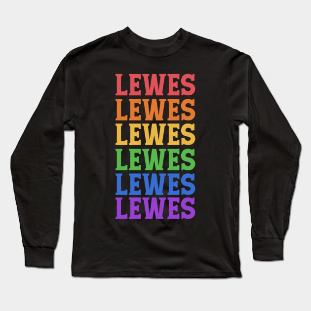 LEWES DELAWARE Long Sleeve T-Shirt by OlkiaArt